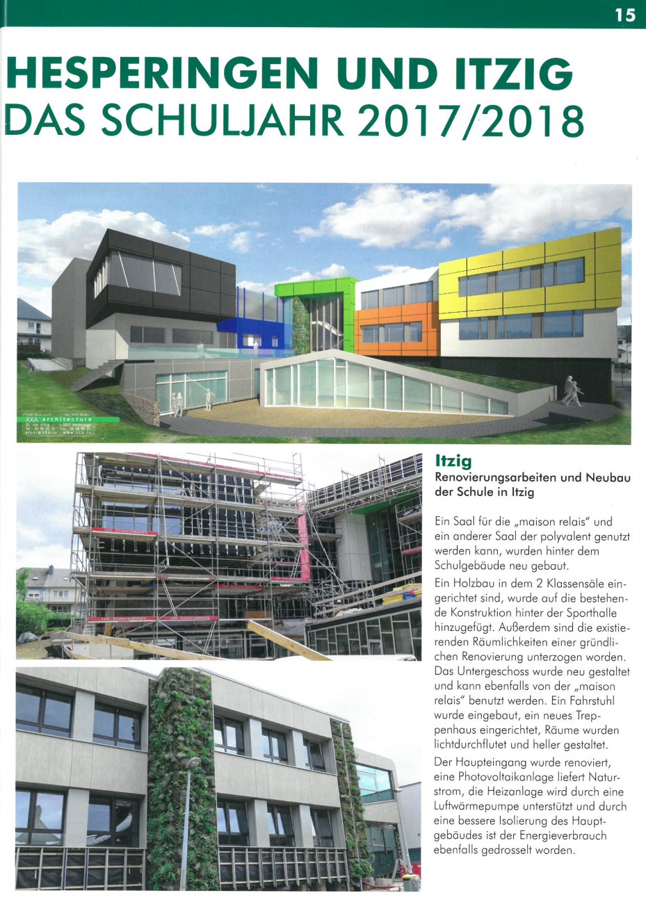 deBuet issue 31 September 2017 article on XXA Architecture's Ecole Itzig project